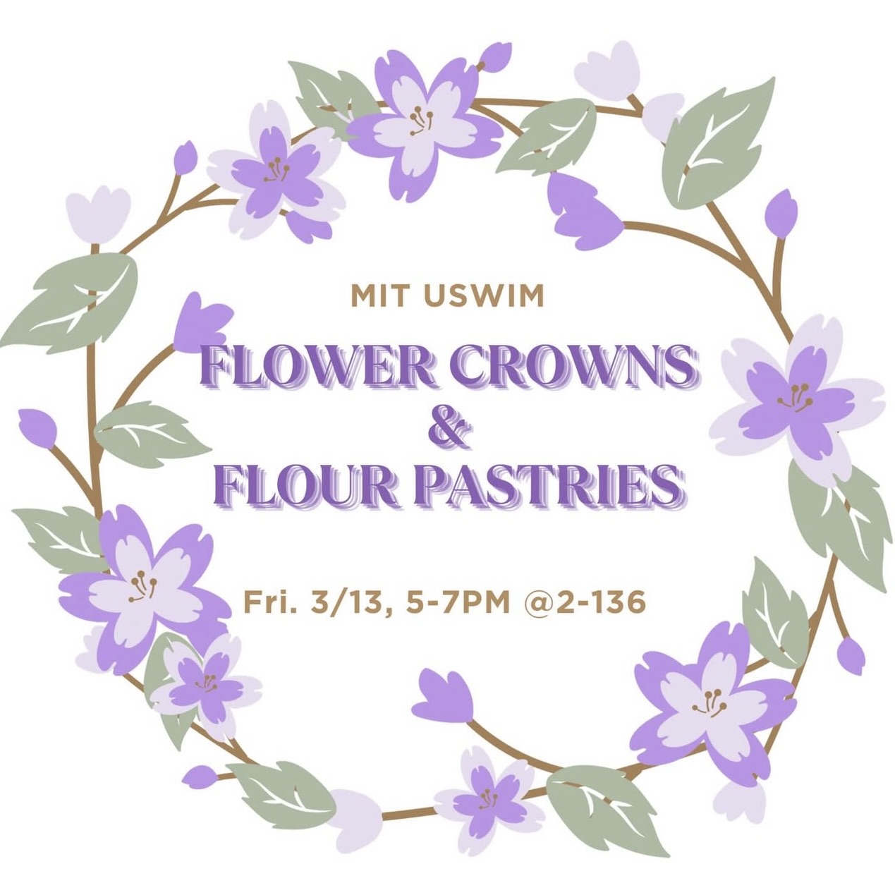 USWIM — Flower Crowns and Pastries