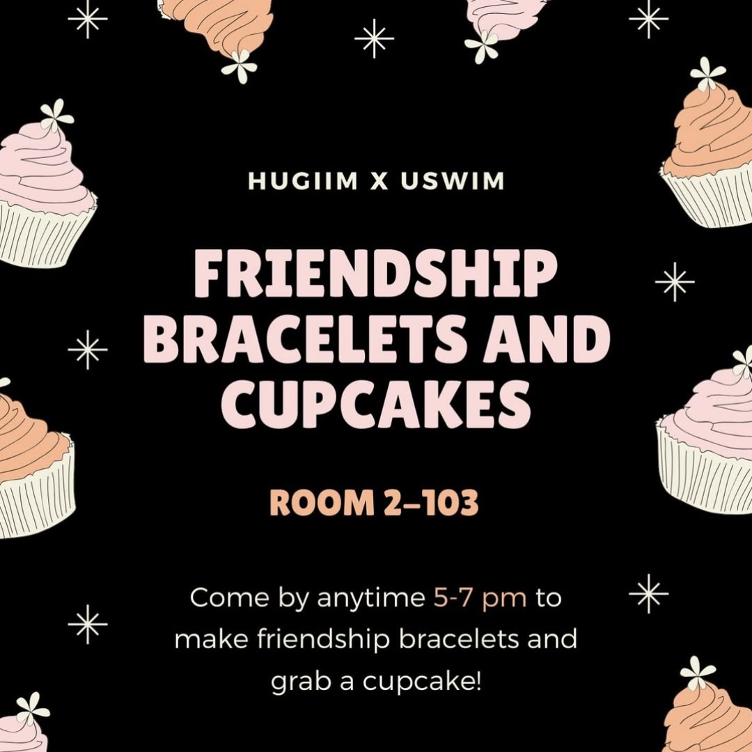 USWIM — Cupcakes & Friendship Bracelets — Apr 4